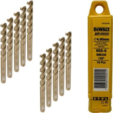 Imagem de Kit 10 Brocas Aço Rápido 6 Mm Hss Gold Ferrous Dewalt