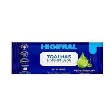 Imagem de Toalhas Umedecidas Adulto Higifral Suave 40un