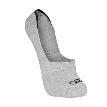 Imagem de Meia Cano Ultra Invisível Olympikus Masculina, Cinza, 39-44