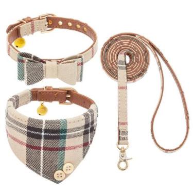 Imagem de Conjunto de coleira e coleira para cães EXPAWLORER Classic Plaid para 