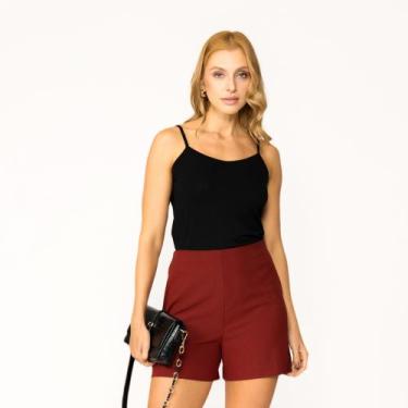 Imagem de Blusa Alcinha Feminina em Viscolycra Casual Tribo Livre, Preto, P