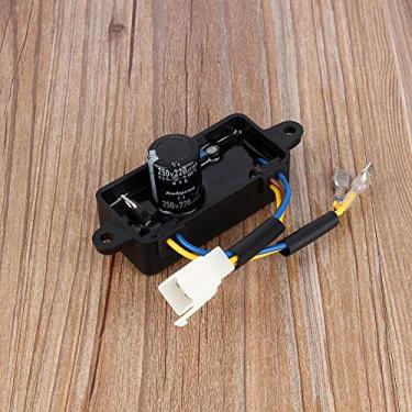 Imagem de Regulador de tensão Recretificador monofase AVR Desempenho confiável de alta qualidade Iniciar elétrico para gerador de gasolina de 2kW Plástico preto 11cmx3.8cmx3.5cm 1pcs