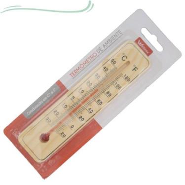 Imagem de Kit 3 Termometro de Madeira - Ambiente Casa Sauna Cozinha e mais - WCA
