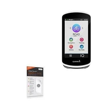 Imagem de Protetor de tela Garmin Edge 1030, BoxWave [antirreflexo ClearTouch (pacote com 2)] Película fosca antidigitais para Garmin Edge 1030