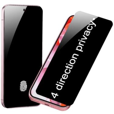 Imagem de BWEDXEZ Pacote com 2 protetores de tela de privacidade de 360 graus para Google Pixel 9/9 Pro/9 Pro Fold 4 lados filme macio anti-espião 16.0 cm suporte para desbloqueio de dedo