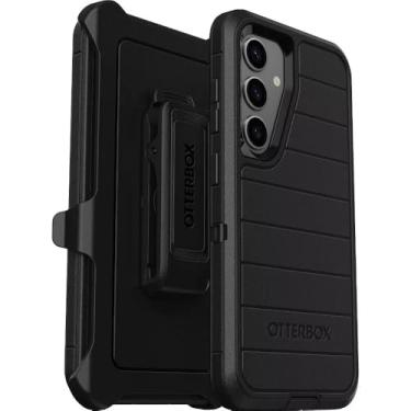 Imagem de OtterBox Capa para Samsung Galaxy S25 e Galaxy S24 (apenas) - Série Defender - Preta - Sem tela - Robusto e durável - com proteção de porta - Clipe de coldre incluído - Proteção de defesa microbiana