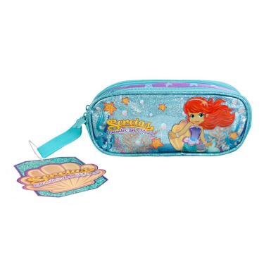 Imagem de Estojo Escolar Infantil Sereia Encanto Dos Mares
