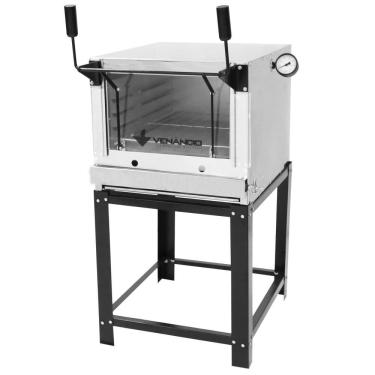 Imagem de Forno Lastro A Gás Natural Venâncio Roma 80 Interior Aço Galvanizado Exterior Inox Firi...