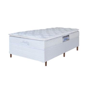 Imagem de Cama Box Solteiro Umaflex Itália Com Pillow Top Branco