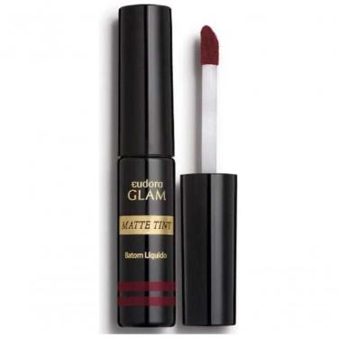 Imagem de Batom Líquido Eudora Glam Matte Tint Bordô Intenso 4g