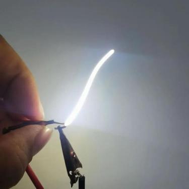 Imagem de QIROGKC Tiras de filamento de LED flexíveis para iluminação DIY - 10 peças de eletrodos COB unidirecionais (multicoloridos 2,8-3,2 V) - Lâmpada Edison/sabre de luz/acessórios de lâmpada de acampamento