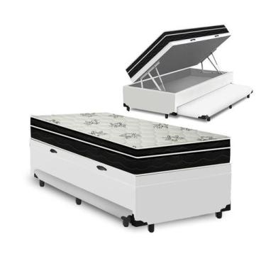 Imagem de Box Baú e Aux + Colchão Mola Ortobom Physical Nanolastic 88