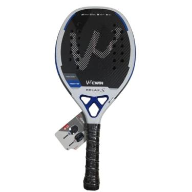 Imagem de Raquete Beach Tennis CWIN 2025 Fibra de Carbono 3K Completa Rosto Rude Feminino Raquete Tênis de Praia Quadro de Carbono Profissional Masculino