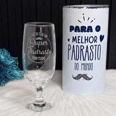 Imagem de Presente Padrasto  Taça Super Padrasto + Tubo Lata para presentear - d