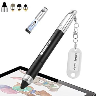 Imagem de Caneta Stylus para iPad iPhone Capacitivo Stylist com Boné Magnético, Telas Touch Stylus Canetas para Crianças Tablets Todos os Dispositivos Touch Screen - Preto