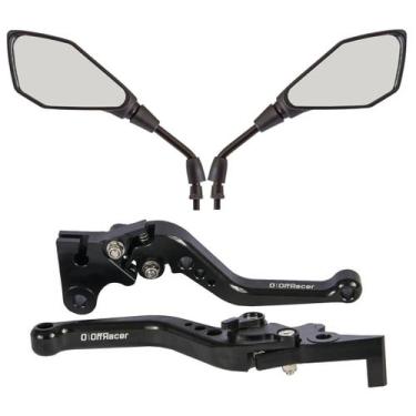 Imagem de Par Espelho Retrovisor Modelo Z400 Manete Para Pop 100 110 - Off Racer
