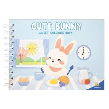 Imagem de Livro Para Colorir Cute Bunny Sweet Coloring Book - Todolivro