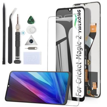 Imagem de YWLRONG Substituição de tela para Cricket Magic 2 5G 2024 para Magic 2 5G 2024 (U655AC/AT&T Propel 2 5G (U655AA) Display LCD Touch Screen Substituição com ferramentas (preto)