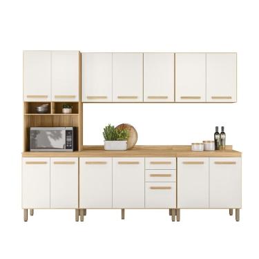 Imagem de Conjunto de Cozinha Modulado com 14 Portas 2 Gavetas
