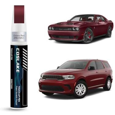 Imagem de COSLAKE Tinta de retoque de carro (vermelho octano (PRV/NRV)) para Dodge, kit de reparo de arranhões de pintura de carro, solução rápida e fácil de reparar, caneta removedor de arranhões 2 em 1 com 2