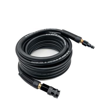 Imagem de SYXQT Mangueira De Ar Híbrida 1/4 Pol. X 25 Pés, 300 Psi, Serviço Pesado, Leve, Resistente A Torções, Flexibilidade Para Todas As Condições Climáticas Com Engate Rápido Giratório Alumínio Sólido E P