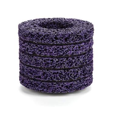 Imagem de Estink 5pcs Rodas de Moagem de Tira Poli Poli Roda de Roda Poli -Tira de Poli -Poli Roda Abrasiva 100 Mm para Moedor de ângulo Com Cordão de Nylon para Remoção de Tinta de Ferrugem de