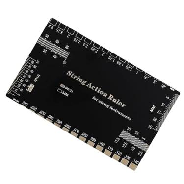 Imagem de Medidor de Ação de Cordas de Guitarra,Ferramenta de Medição para Afinação de Guitarra em Aço Inox - Acessórios de Setup para Baixo Instrumentos de Cordas Bandolim para Iniciantes e Músicos