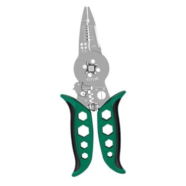 Imagem de Generic Alicate de corte e decapagem de fios, eletricista profissional multifuncional, ferramenta manual para fiação, crimpagem portátil, divisor, enrolador