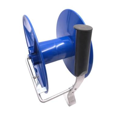 Imagem de MERIGLARE Enrolador de corda de cerca elétrica, enrolador de corda portátil de alta resistência com função de travamento, carretel de engrenagem para jardim,