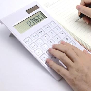 Imagem de Calculadora de Mesa Ultra Fina 12 Dígitos Display LCD Design Moderno