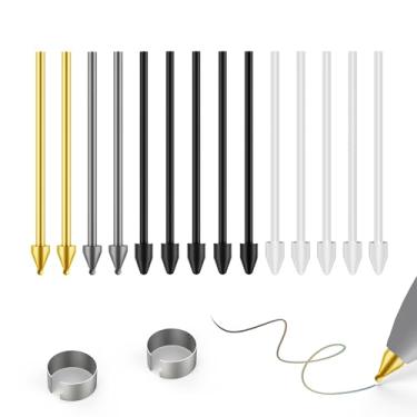 Imagem de Pontas coloridas de plástico/metal de substituição para Samsung Galaxy Tab S10/S9/S8/S7/S6 Series S Pen, celular S25/S24/S23/S22 Ultra S, pontas/pontas + clipe + caixa de armazenamento (4 cores de
