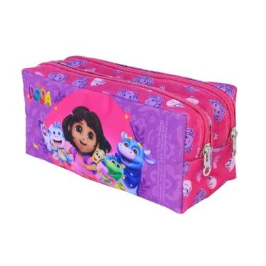 Imagem de DAC - Estojo Duplo com 2 Zíperes em Tecido - Dora Aventureira