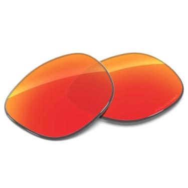 Imagem de Tintart Lentes de substituição de desempenho compatíveis com RayBan Meta Wayfarer RW4008 53 mm polarizadas gravadas em vermelho