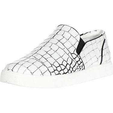 Imagem de Circus by Sam Edelman Tênis Feminino Duncan, Croco preto e branco, 5