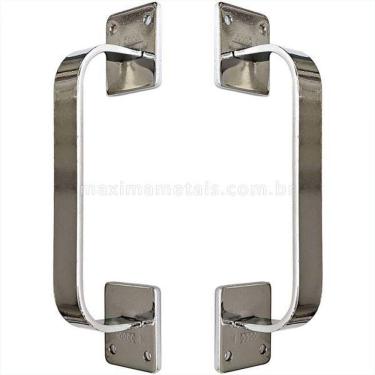 Imagem de Puxador Duplo Rustico Colonial Porta Pivotante Ou Correr