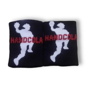 Imagem de Munhequeira HandCola 8 cm (par) PRETA, Preto