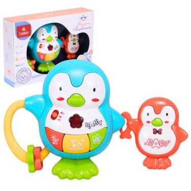 Imagem de Brinquedo Pianinho Musical Pinguim Com Luz E Som - Castela - Castela B