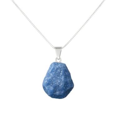 Imagem de Colar Natura Quartzo Azul - Cristal Natural, Prata 925