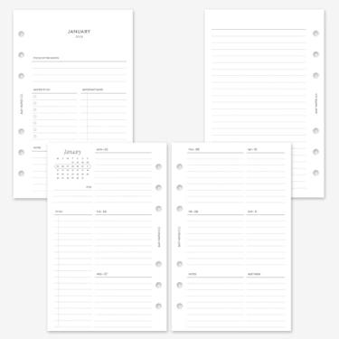 Imagem de MAY PAPER CO. Recarga de planejador semanal compacto Franklin Covey 2026, agenda semanal em duas páginas para FC Compact, Personal Filofax e agenda LV MM de 6 anéis (Horizontal com tarefas de corrida)
