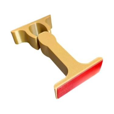 Imagem de Kit Trava Porta MagnéTica 3/5 PeçAs – Fixador Para Porta E Parede, Em Dois Tamanhos, ImpressãO 3d(3 Marrons Longas)