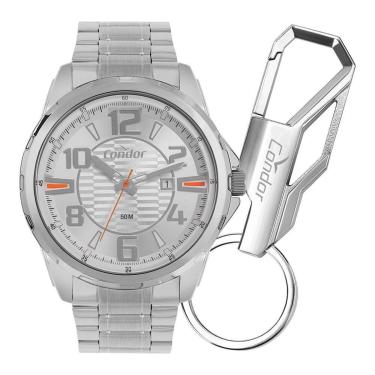 Imagem de Kit Relógio Condor Masculino Drive Prata - CO2117AI/K4B-Masculino