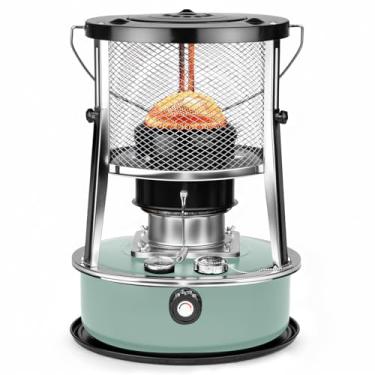 Imagem de Aquecedor de querosene de 10.000 BTU, aquecedores de querosene para uso interno, fogão e aquecedor 2 em 1 portátil não elétrico para acampamento, garagem, casa e uso de emergência