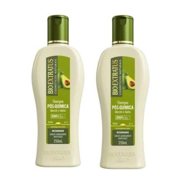 Imagem de Kit 2 Shampoo Tratamento restaurador Pós Quimica  250 ml Bio Extratus 
