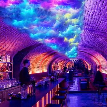 Imagem de Lâmpada de nuvem de trovão LED Nuvens Luzes para atmosfera de teto Lâmpada noturna Luz de nuvem de relâmpago Luzes de tira de LED Decoração de Natal para salas de jogos em casa Bar Festa 10m