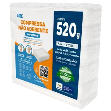 Imagem de Pacote Compressa Gaze Não Aderente TNT Hospitalar 520 gramas - Casa da