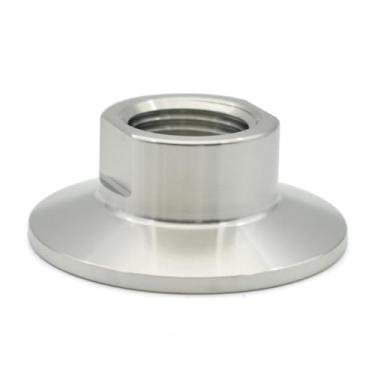 Imagem de 1/4 "1/5.1 cm 3/4 "2.5 cm NPT adaptador de rosca macho e fêmea SS304 aço inoxidável três grampos 25,4 50,5 64 mm adaptador caseiro (rosca fêmea, 1I2 POLEGADAS FERRULE64_NPT)