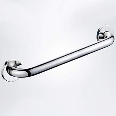 Imagem de XNXWDZ Corrimão de chuveiro de parede de banheiro para deficientes, corrimão de segurança de banheiro, corrimão de aço inoxidável, adequado para banheira, vaso sanitário (prata 68 cm)