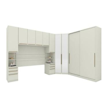 Imagem de Quarto Modulado Casal 5 Peças Seletto Areia - Henn