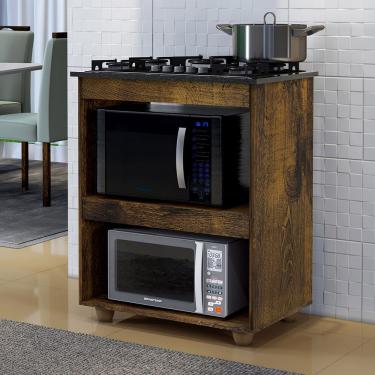 Imagem de Balcão Para Cooktop 4 Bocas Turim Cor:ypê