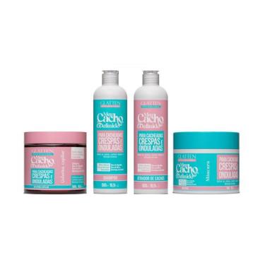 Imagem de Glatten Meu Cacho Definido Shampoo e Ativador e Máscara e Gelatina